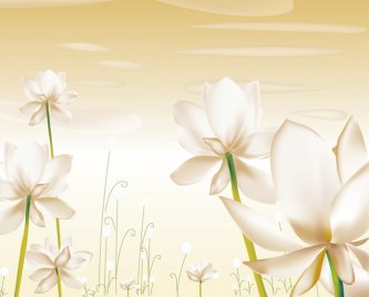梦幻荷花花卉效果图壁画MH827067