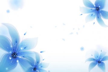 梦幻蓝色花卉效果图MH827069